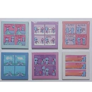 Strange Planet Wall Art Canvas Print Lot of 6 Collectibles